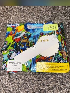 Sugar Swan Paw Patrol 12-18 month Zippy NIB